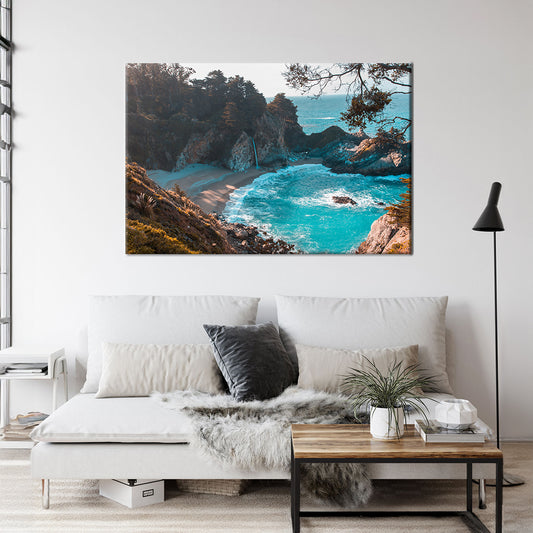 Pacific Ocean Framed Canvas