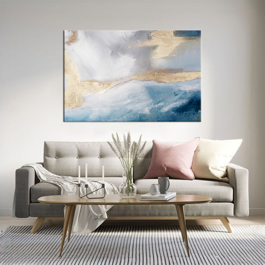 Abstract Oil Texture Framed Canvas