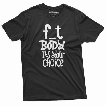 تي شيرت مطبوع مسبقًا فاخر – F_T BODY