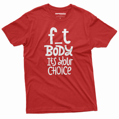 تي شيرت مطبوع مسبقًا فاخر – F_T BODY