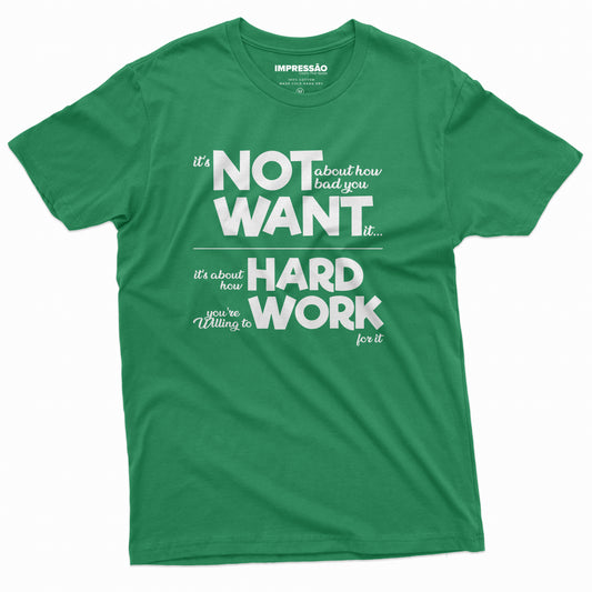 Work Hard Premium Preprinted T-Shirt