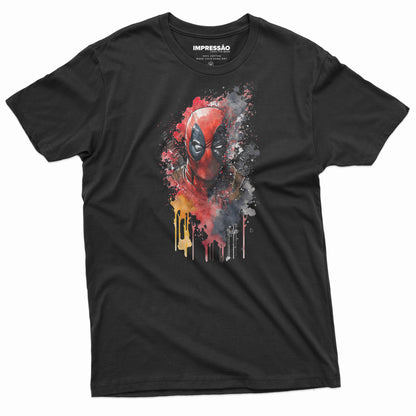 DeadPool Painted Face Premium Preprinted T-Shirt